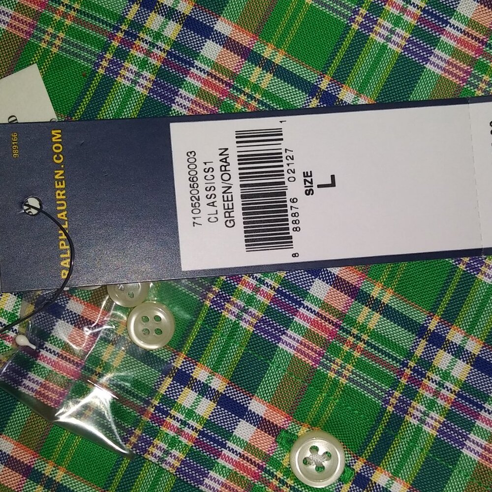 NWT Men's Large Ralph Lauren button down - Picture 6 of 7